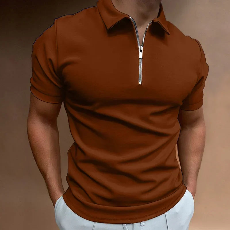 Maas & Mode® | Klassieke Rits Polo Shirt