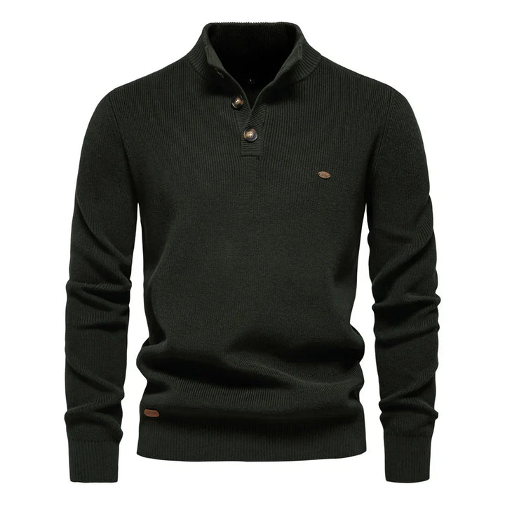 Maas & Mode | Heren Trui met Knoopdetails