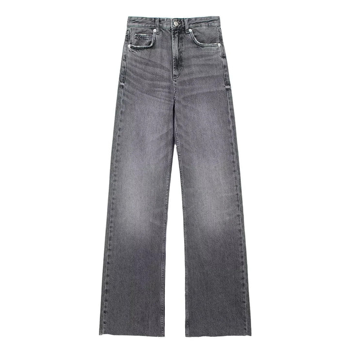 Maas & Mode | Grijze Damesbroek Wide Leg