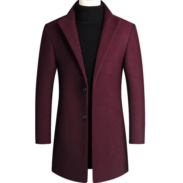 Maas & Mode | Kasjmier-wollen heren trenchcoat