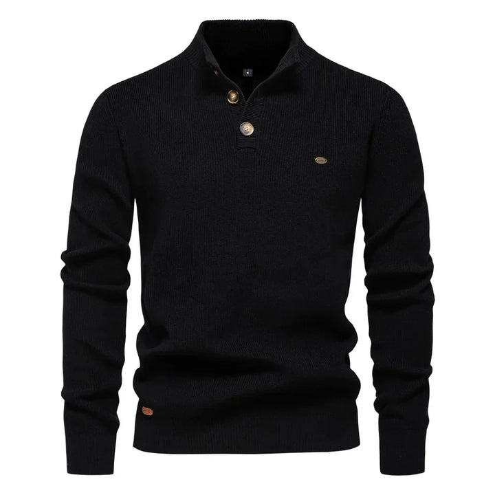Maas & Mode | Heren Trui met Knoopdetails