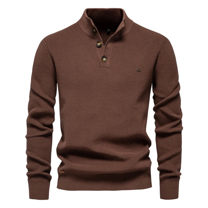 Maas & Mode | Heren Trui met Knoopdetails