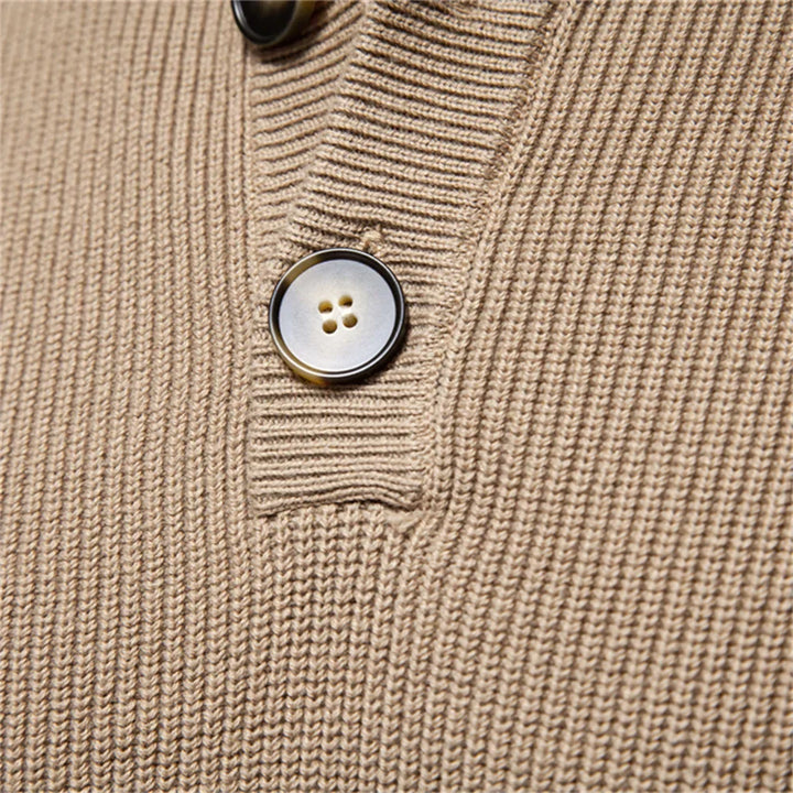 Maas & Mode | Heren Trui met Knoopdetails