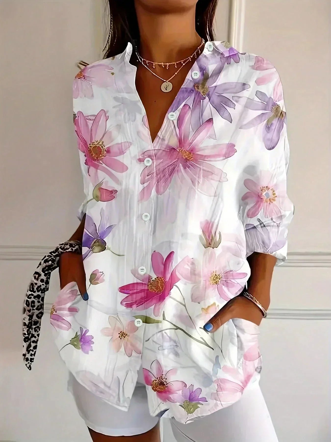 Maas & Mode® | Kleurrijke Lente Blouse