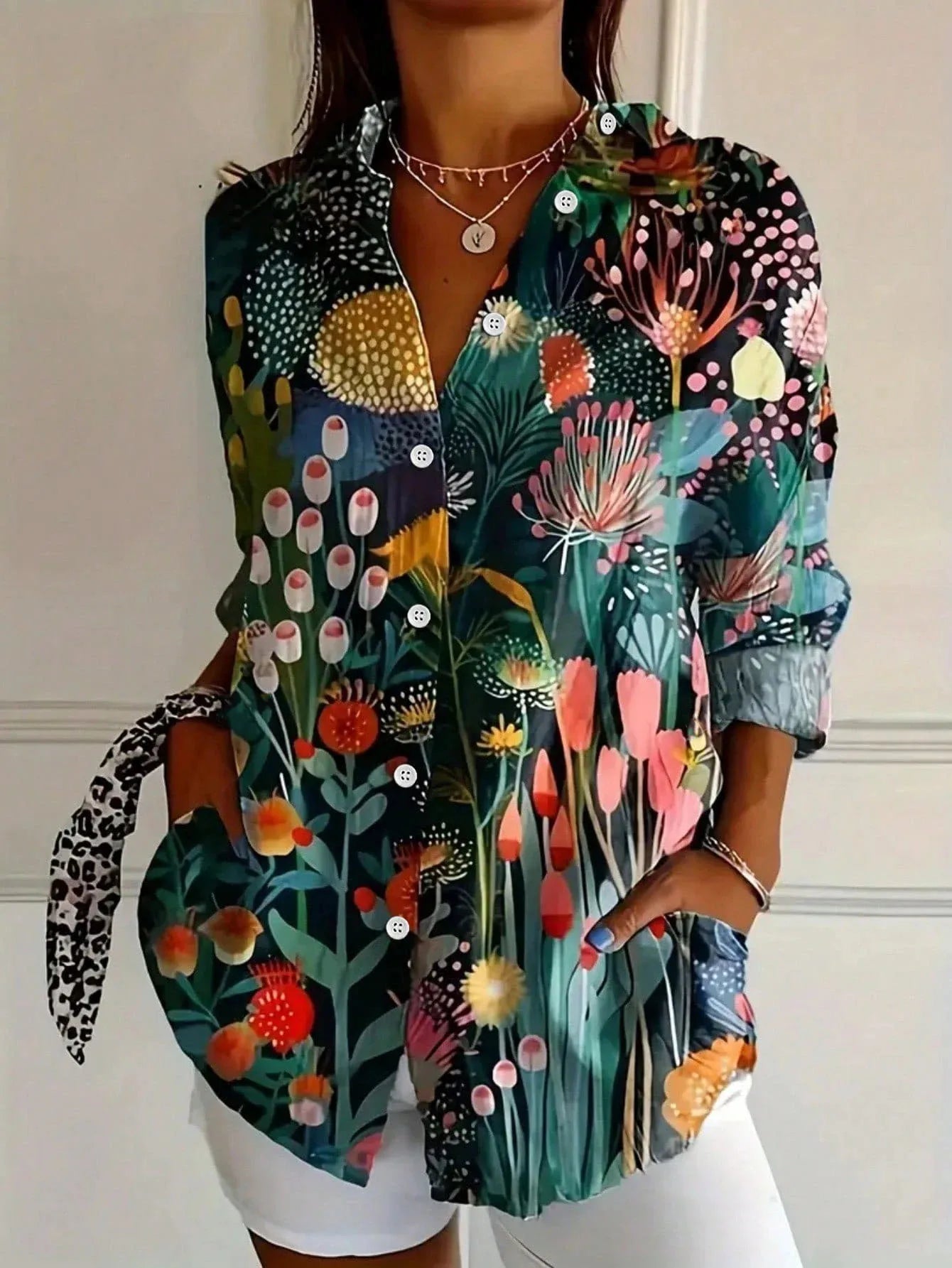 Maas & Mode® | Kleurrijke Lente Blouse