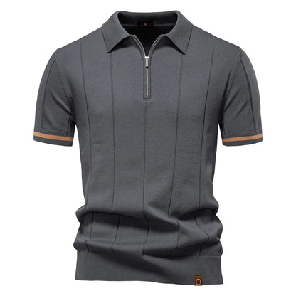 Maas & Mode® | Zomerse Polo met Rits