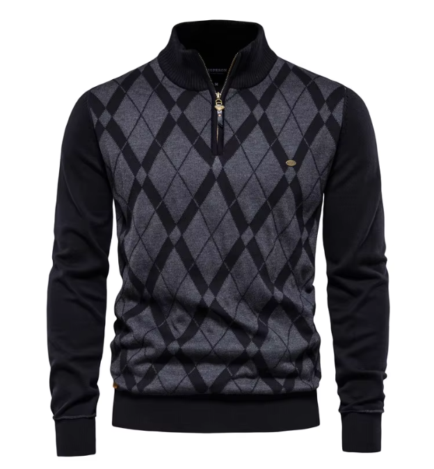Maas & Mode | Heren Half-Zip Trui