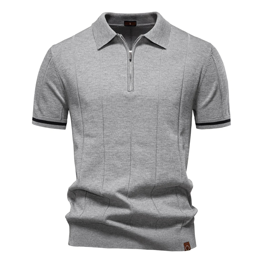 Maas & Mode® | Zomerse Polo met Rits