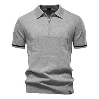 Maas & Mode® | Zomerse Polo met Rits