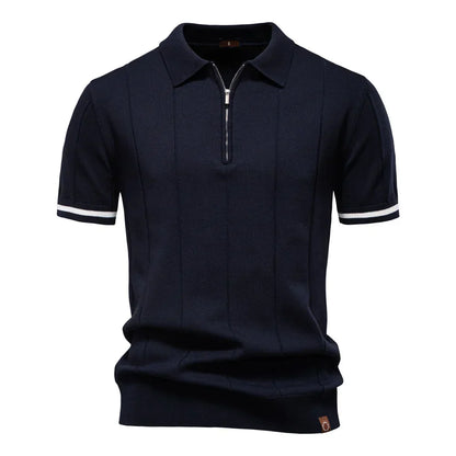 Maas & Mode® | Zomerse Polo met Rits