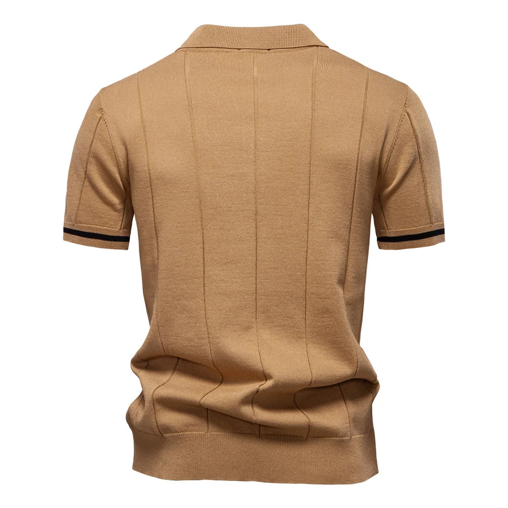 Maas & Mode® | Zomerse Polo met Rits