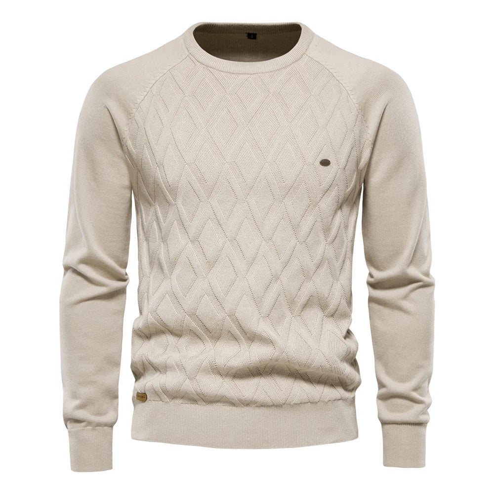 Maas & Mode | Heren Trui met Ruitpatroon