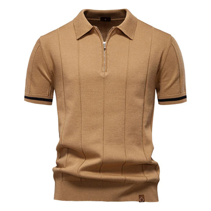 Maas & Mode® | Zomerse Polo met Rits