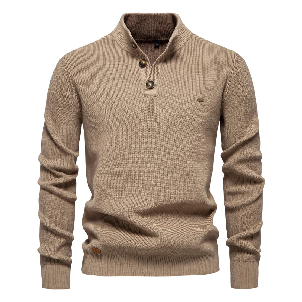 Maas & Mode® | Heren Trui met Knoopdetails