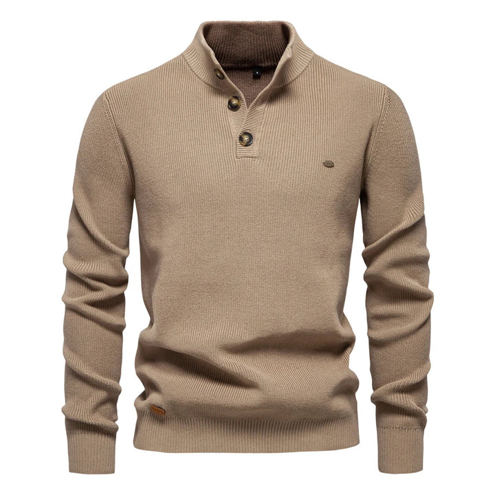 Maas & Mode | Heren Trui met Knoopdetails