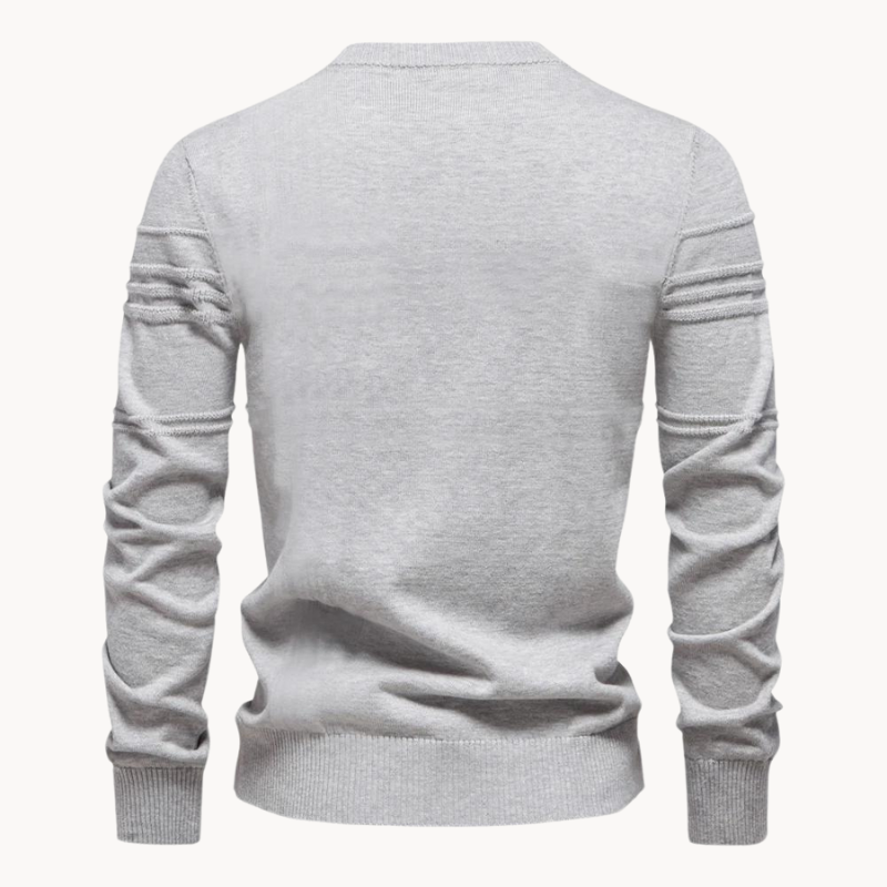 Maas & Mode® | Gestreepte Katoenen Trui voor Heren