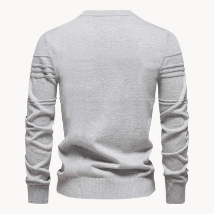 Maas & Mode® | Gestreepte Katoenen Trui voor Heren