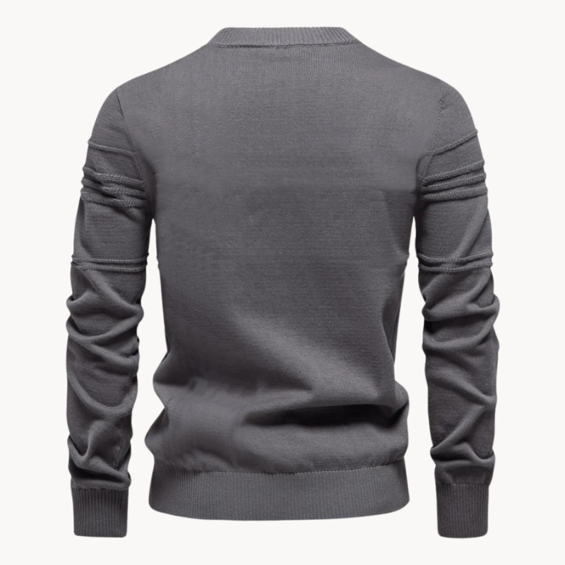 Maas & Mode® | Gestreepte Katoenen Trui voor Heren