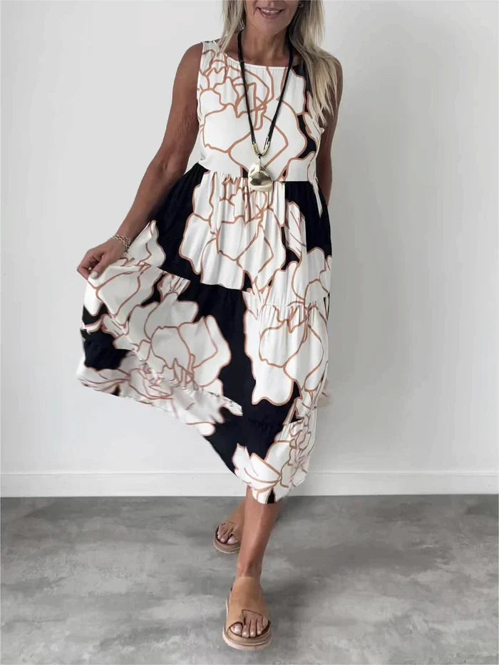 Maas & Mode® | Comfortabele Bloemenjurk