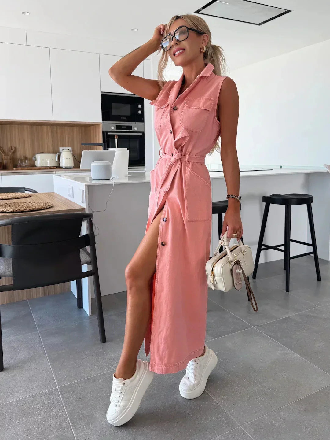 Maas & Mode® | Kiona Denim Zomerjurk