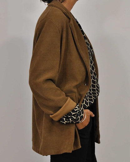 Maas & Mode® | Relaxed V-Hals Midi-Shirt