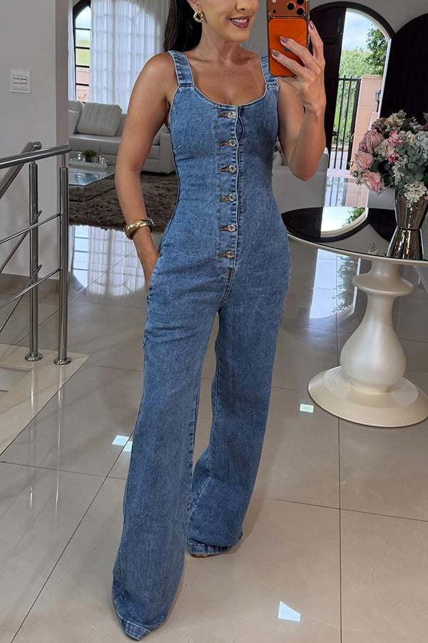 Maas & Mode® | Heidi Denim Jumpsuit