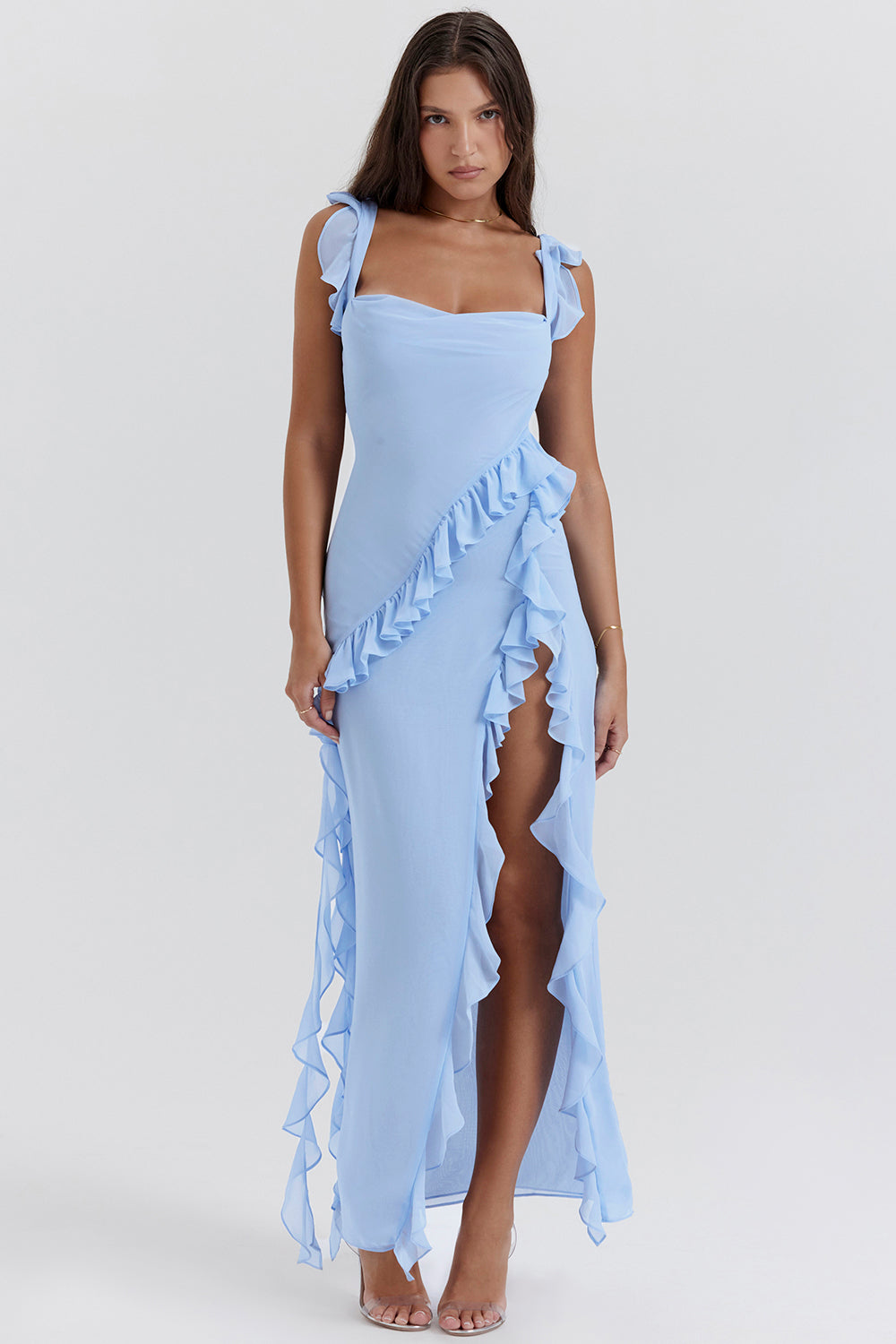 Maas & Mode® | Stralende Jurk met Ruffles