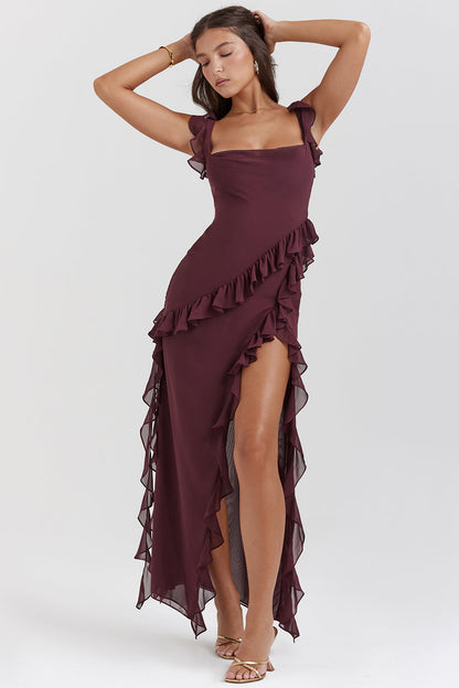 Maas & Mode® | Stralende Jurk met Ruffles