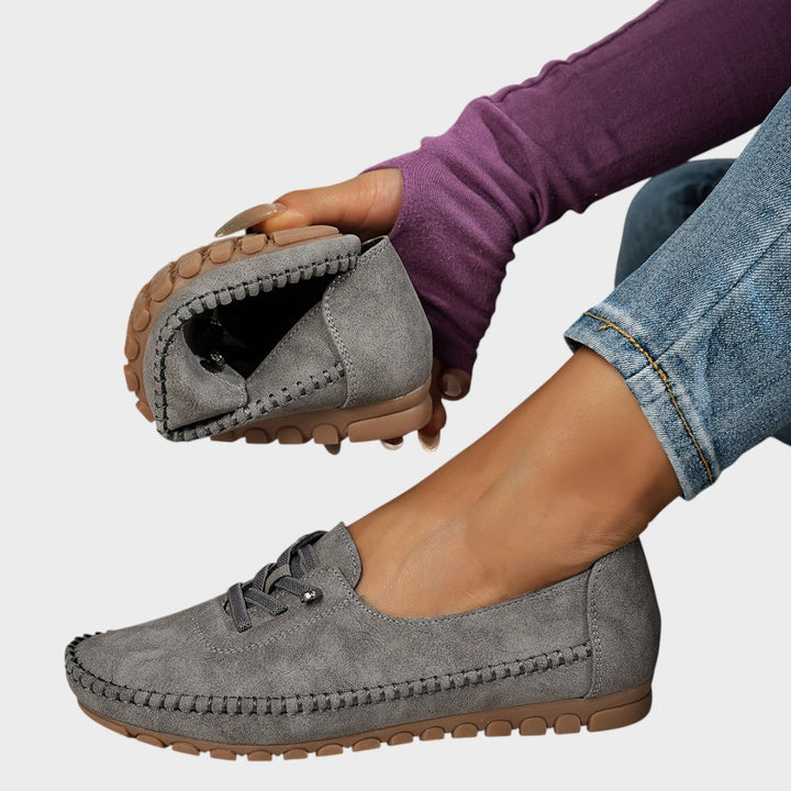 Maas & Mode | Comfortschoen met zacht bovenwerk en gevormd voetbed