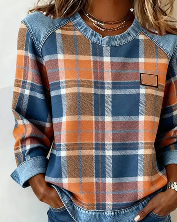 Maas & Mode | Stijlvolle geruite trui