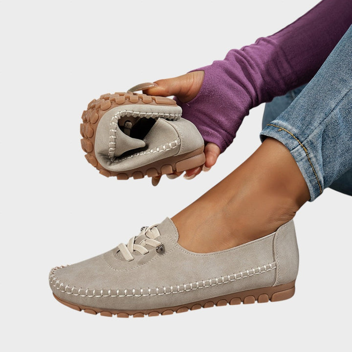 Maas & Mode | Comfortschoen met zacht bovenwerk en gevormd voetbed