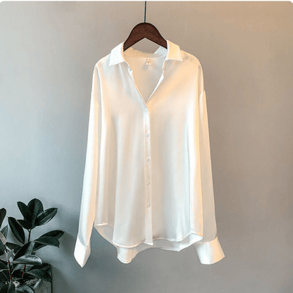 Maas & Mode® | Camicia™  Satijnen blouse voor dames