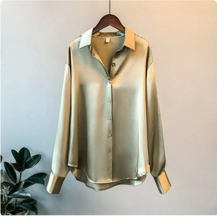 Maas & Mode® | Camicia™  Satijnen blouse voor dames