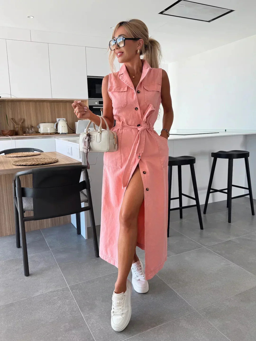 Maas & Mode® | Kiona Denim Zomerjurk