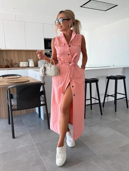Maas & Mode® | Kiona Denim Zomerjurk