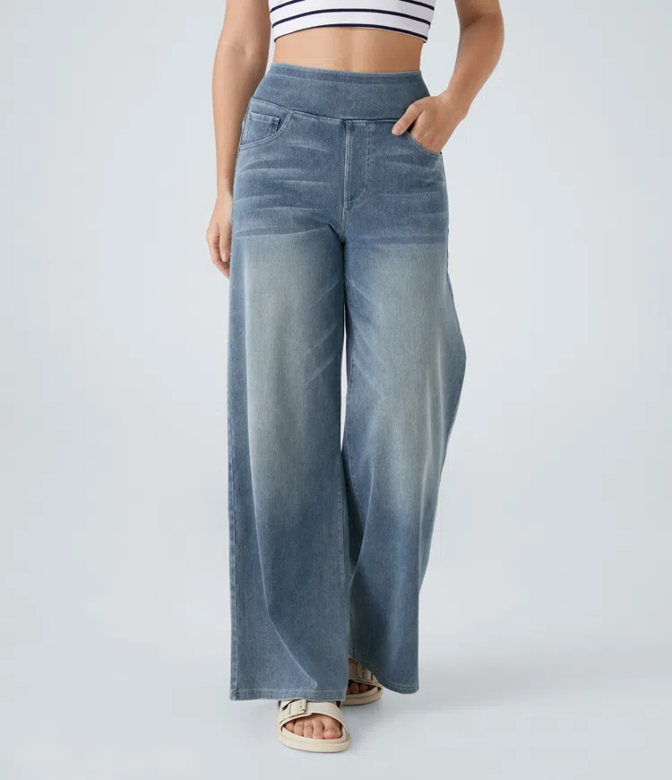 Maas & Mode | Comfortabele jeans met hoge taille