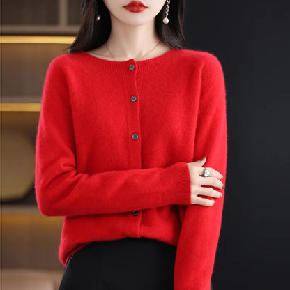 Maas & Mode® | Elegante Knoopjes Cardigan