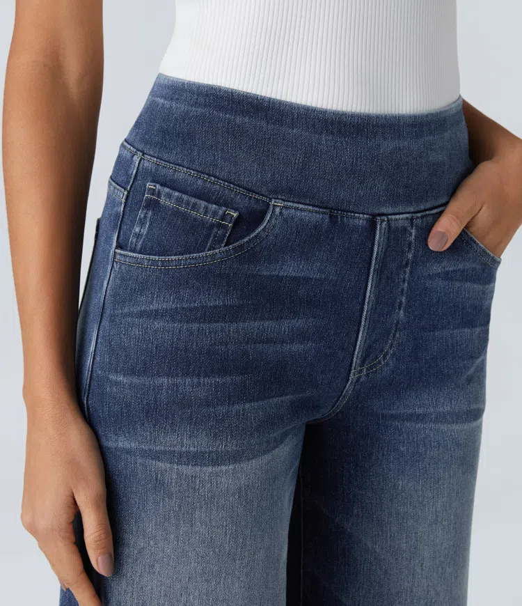 Maas & Mode | Comfortabele jeans met hoge taille