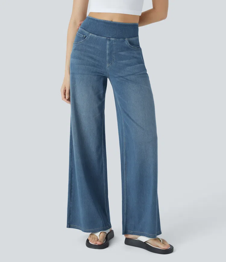 Maas & Mode | Comfortabele jeans met hoge taille