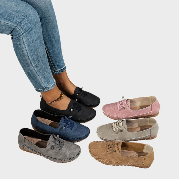 Maas & Mode | Comfortschoen met zacht bovenwerk en gevormd voetbed