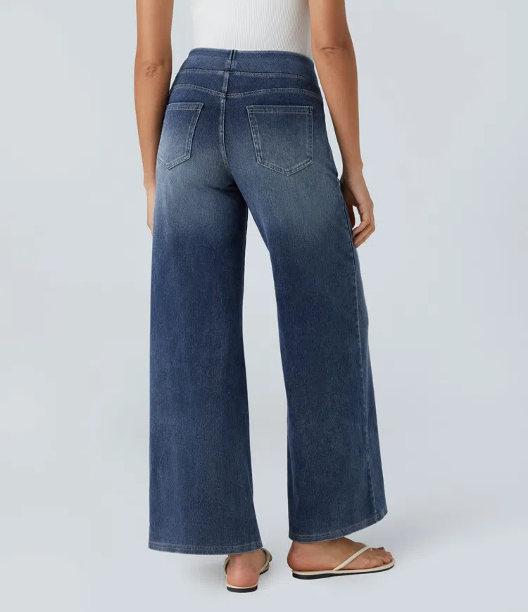 Maas & Mode | Comfortabele jeans met hoge taille