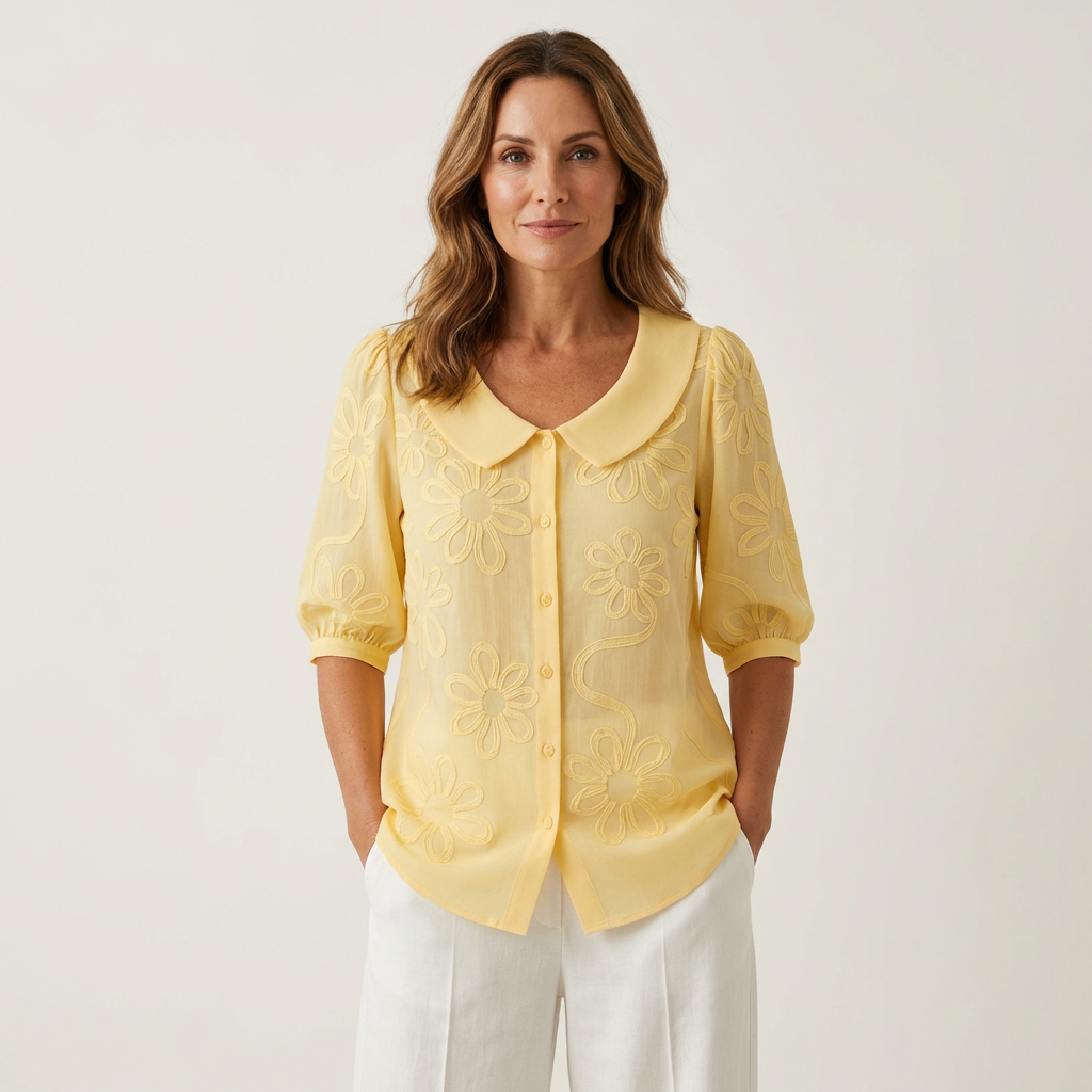 Maas & Mode® | Elegante zachte dames blouse