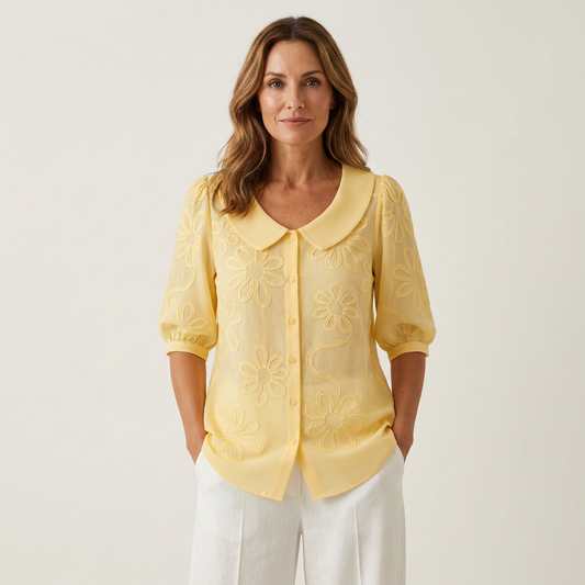 Maas & Mode® | Elegante zachte dames blouse