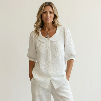 Maas & Mode® | Elegante zachte dames blouse