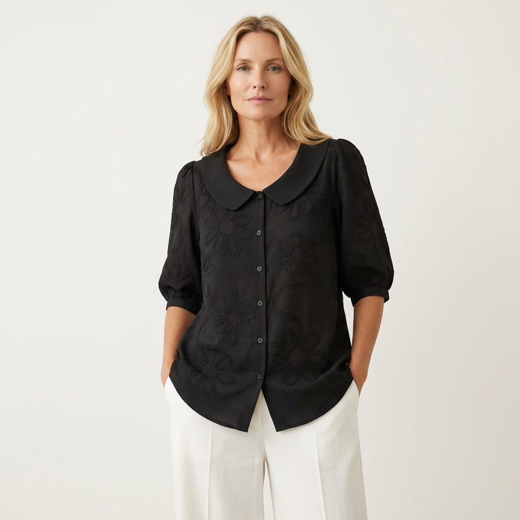 Maas & Mode® | Elegante zachte dames blouse
