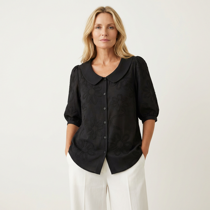 Maas & Mode® | Elegante zachte dames blouse