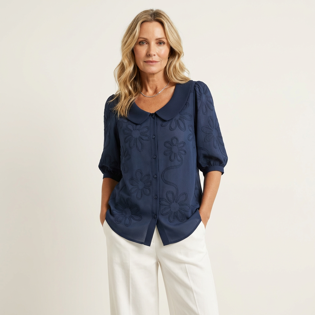 Maas & Mode® | Elegante zachte dames blouse