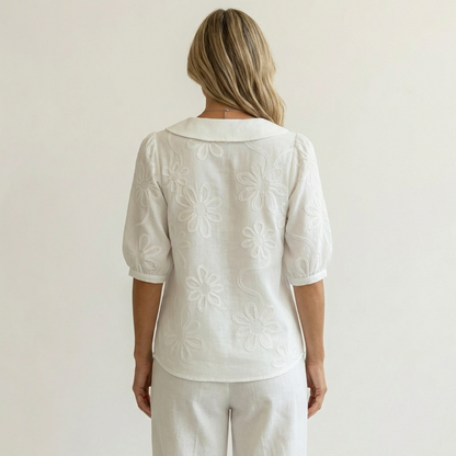 Maas & Mode® | Elegante zachte dames blouse