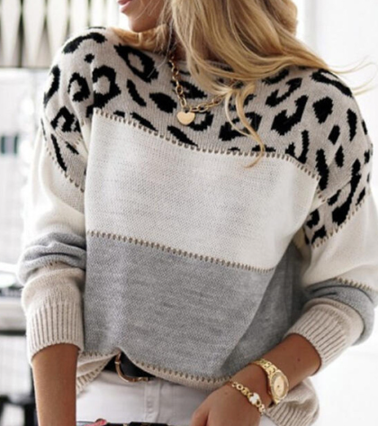 Maas & Mode | Trui Met Luipaardprint