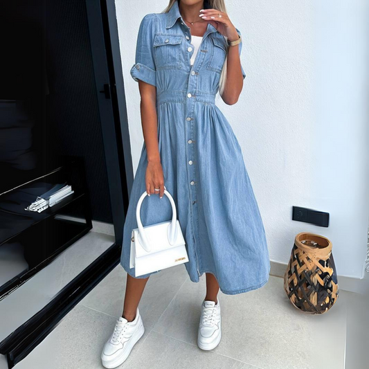 Maas & Mode® | Casual Denim Jurk